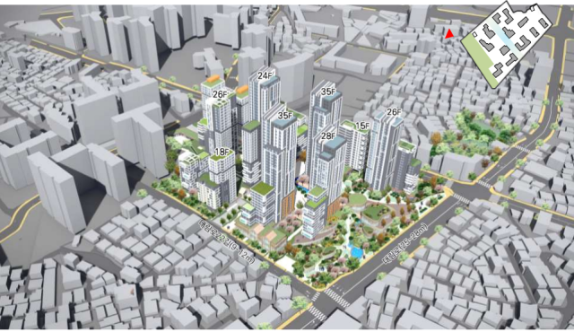 서울시 영등포구 대림동 855-1번지 일대 대림1구역 재개발사업으로 조성될 아파트단지 조감도. 사진 제공=서울시