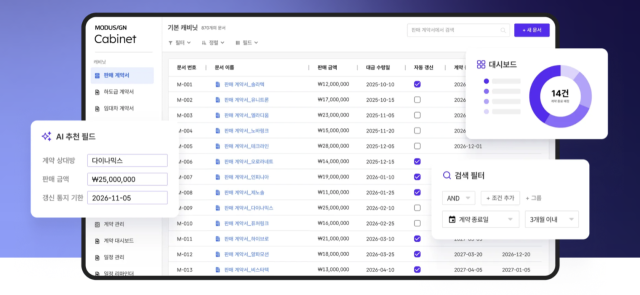 모두싸인 캐비닛 서비스 이미지. 사진 제공=모두싸인